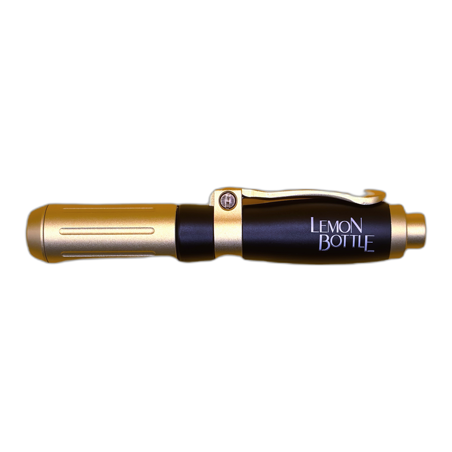 Hyaluron Pen Negro y Dorado