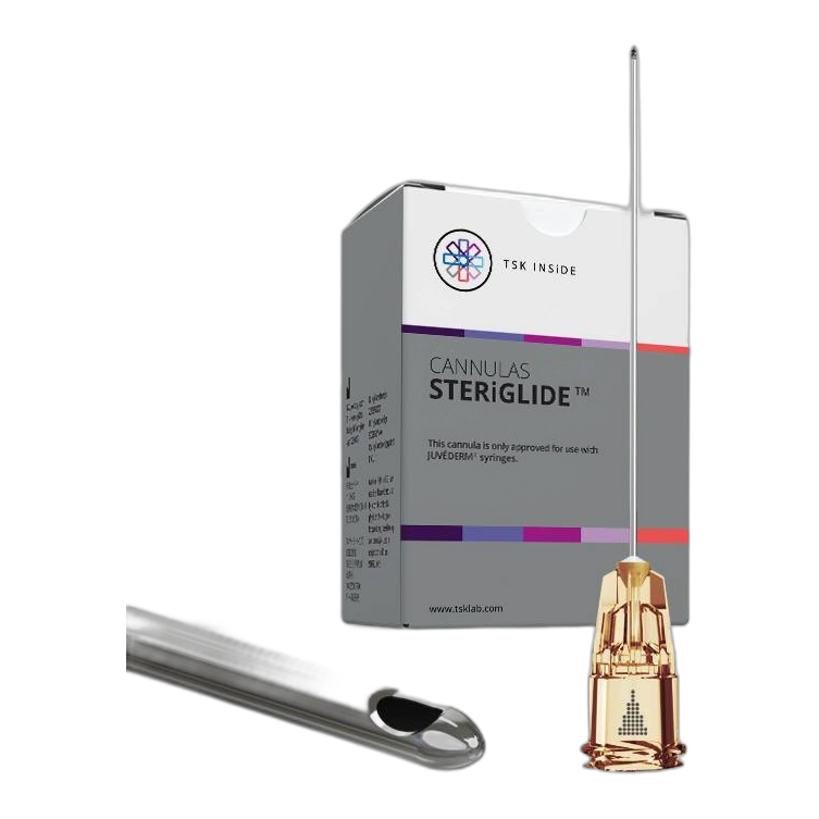 Cánula TSK STERIglide 25G 38 mm - Caja de 10 unidades
